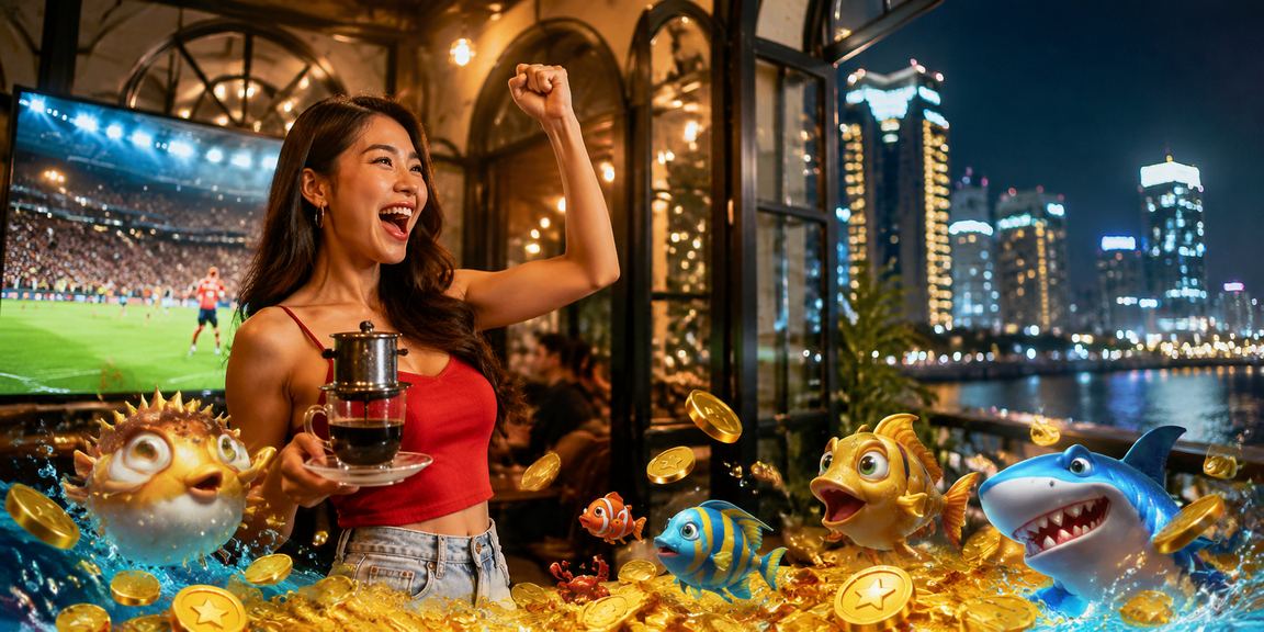 Khách hàng tại TP Hồ Chí Minh thưởng thức cafe khi xem đánh giá casino trên 15irx9
