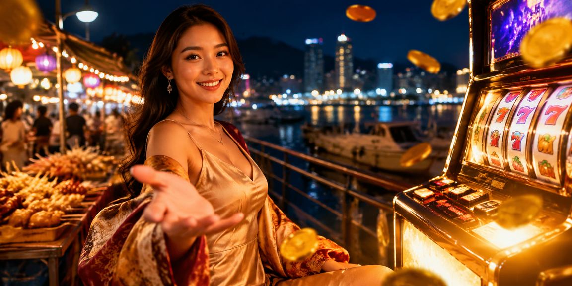 Khung cảnh thưởng thức slots và cá cược ở chợ đêm Nha Trang